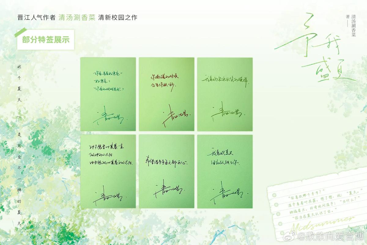 清汤涮香菜 #予我心动 清汤涮香菜《予我盛夏》,网络原名